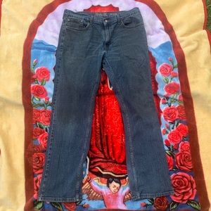 Dark Wash Baggy Levis